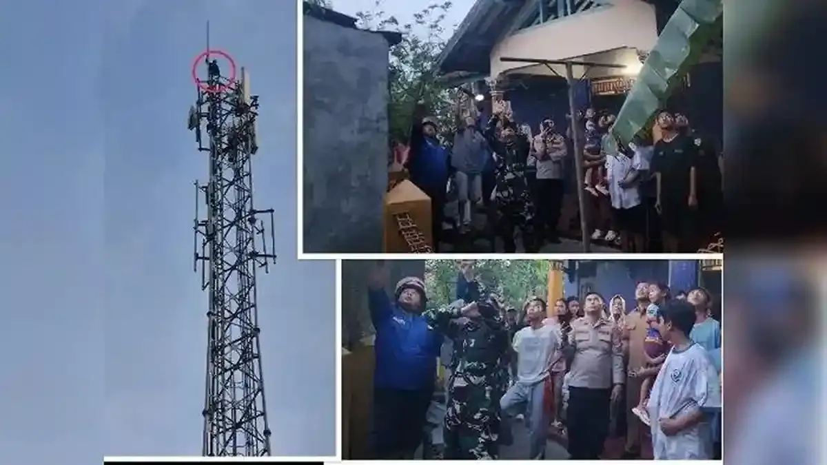 Berani Lawan Separatisme! Ibu di Maluku Tengah Panjat Tower 72 Meter Copot Bendera RMS