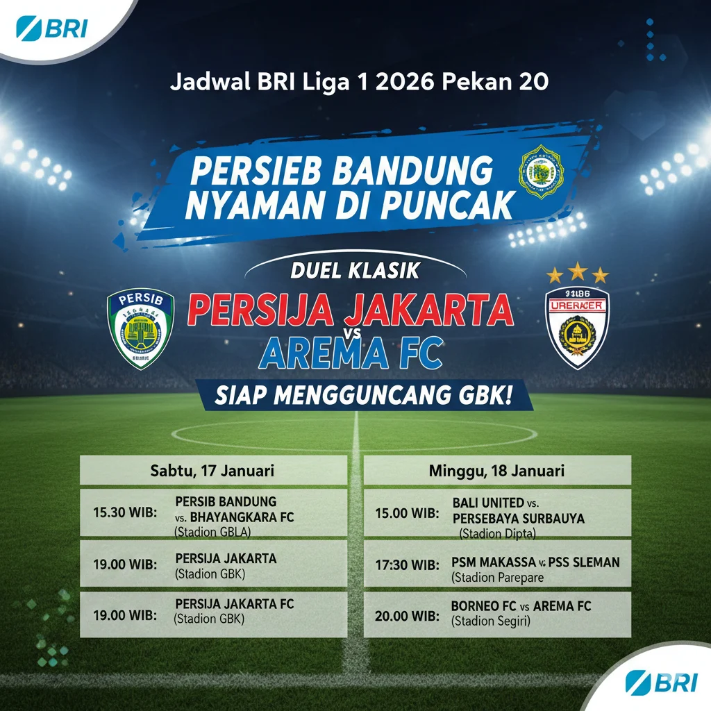 Jadwal Persib Bandung vs Sabah FC: Siap Sambut Dewata Challenge Series 2026