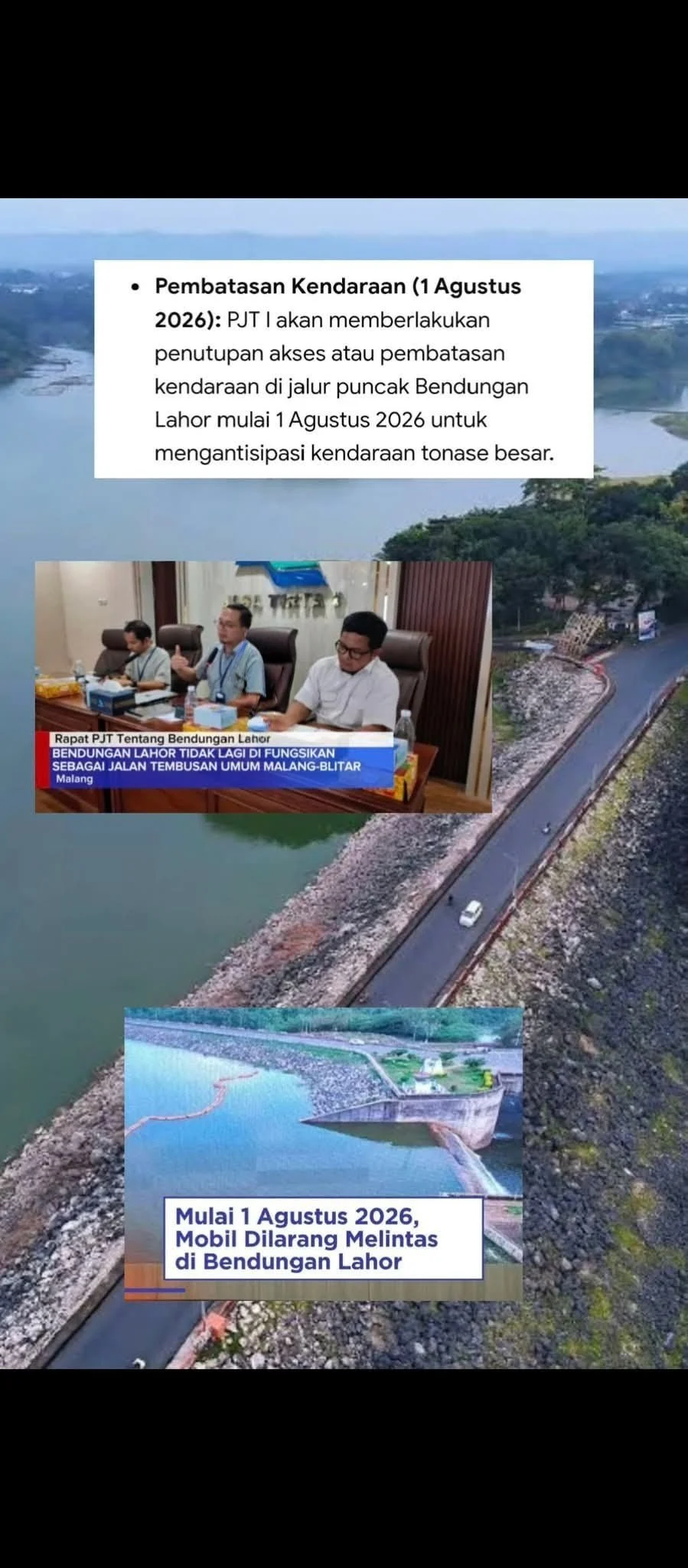 Jalan Puncak Bendungan Lahor Ditutup Mobil, Polres Malang Siagakan Ratusan Personel Hadapi Kepadatan Jalur Blitar-Malang